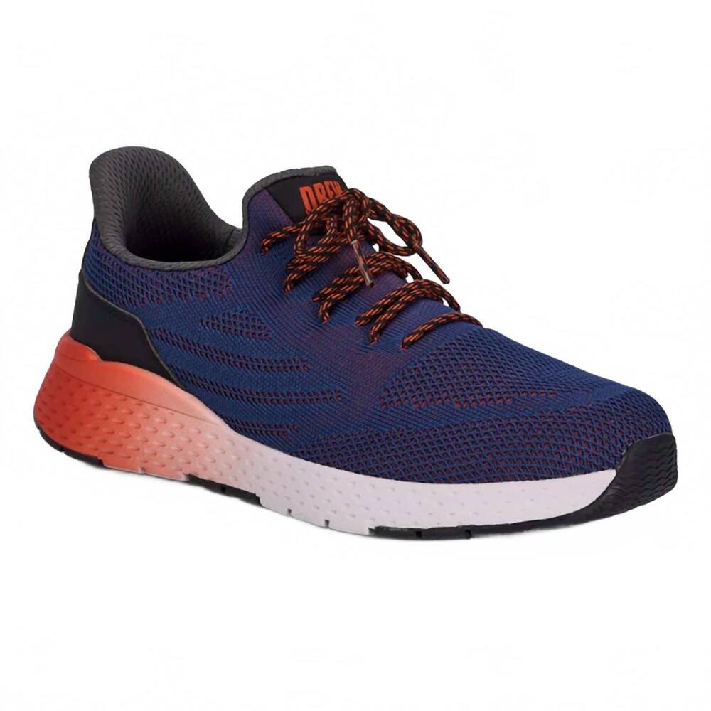 NEW DREW men's echo sneaker - wide in navy mesh combo